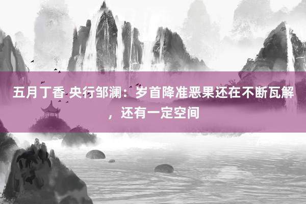 五月丁香 央行邹澜：岁首降准恶果还在不断瓦解，还有一定空间