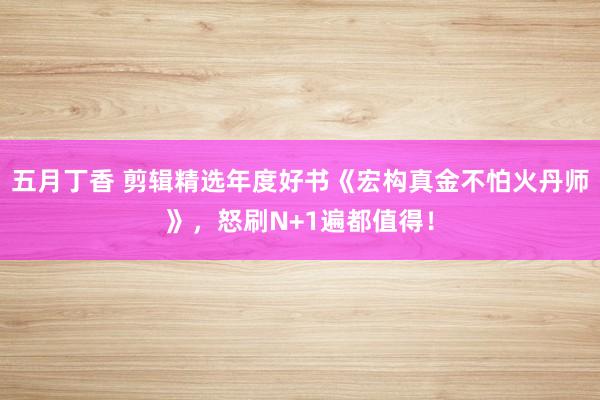 五月丁香 剪辑精选年度好书《宏构真金不怕火丹师》，怒刷N+1遍都值得！