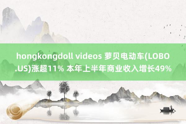 hongkongdoll videos 萝贝电动车(LOBO.US)涨超11% 本年上半年商业收入增长49%