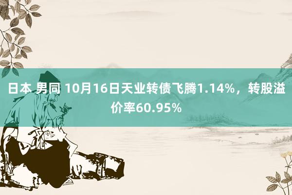 日本 男同 10月16日天业转债飞腾1.14%，转股溢价率60.95%