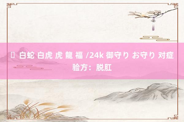 ✨白蛇 白虎 虎 龍 福 /24k 御守り お守り 对症验方：脱肛