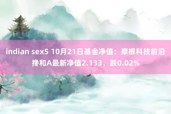 indian sex5 10月21日基金净值：摩根科技前沿搀和A最新净值2.133，跌0.02%