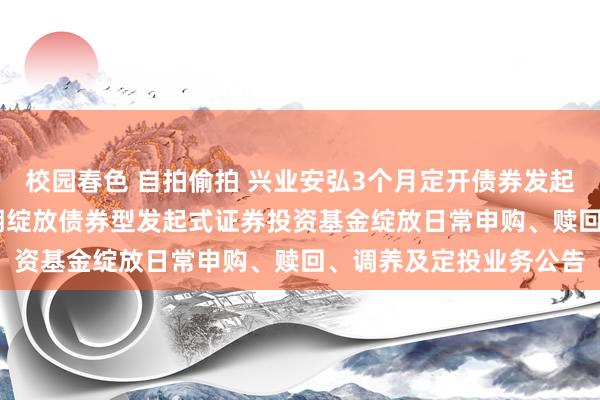 校园春色 自拍偷拍 兴业安弘3个月定开债券发起式: 兴业安弘3个月如期绽放债券型发起式证券投资基金绽放日常申购、赎回、调养及定投业务公告