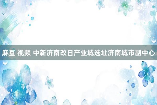 麻豆 视频 中新济南改日产业城选址济南城市副中心