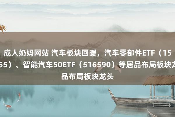 成人奶妈网站 汽车板块回暖，汽车零部件ETF（159565）、智能汽车50ETF（516590）等居品布局板块龙头