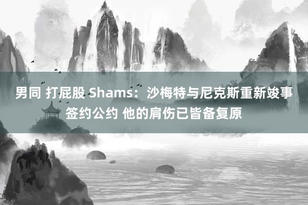 男同 打屁股 Shams：沙梅特与尼克斯重新竣事签约公约 他的肩伤已皆备复原